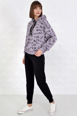 Арт. 2350 Костюм с брюками женский 44-52 (5 шт) Цвет:верх- полынь, низ-черный - Калинка фото 31