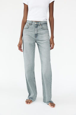 TRF WIDE-LEG HIGH-WAIST FULL LENGTH JEANS - Zara фото 2