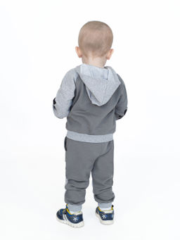 Костюм детский серыймеланж панда