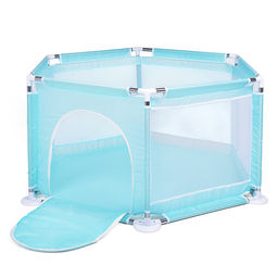 Манеж детский шестигранный (113*130*65) цвет бирюзовый