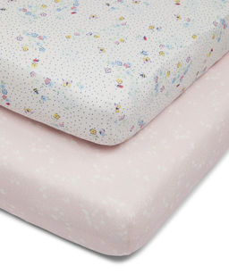 MOTHERCARE / Простыни на резинке 120х60 см 2 шт.
