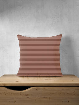 Наволочка на подушку из сатина страйп - Коричневый 70х70