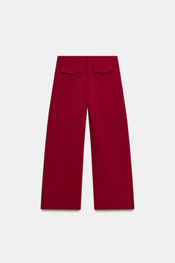 PANTAL?N ANCHO / Burgundy - Zara фото 8