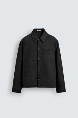 SOBRECAMISA FLUIDA RELAXED FIT / Negro