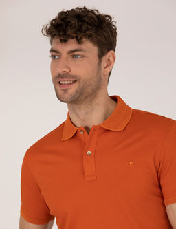 Kahverengi Regular Fit Polo Yaka Merserize Ti__rt