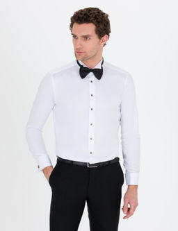 Beyaz Slim Fit Smokin G_mlek
