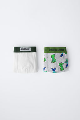 6-14 YEARS/ TWO-PACK OF MINECRAFT  MOJANG AB.  BOXERS