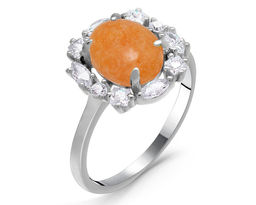 Кольцо, авантюрин, К1058ор