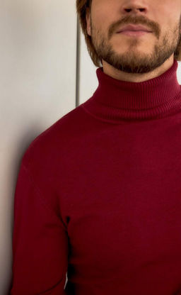 Водолазка мужская F121-01-868 бордовая - Fine joyce фото 7