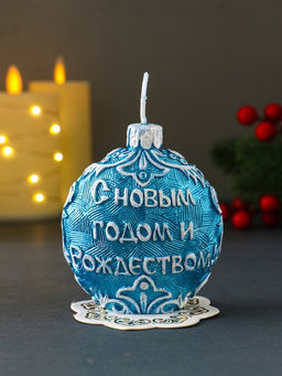 Свеча новогодняя «Куранты», 7.2×5×8.5 см