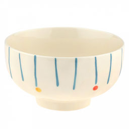 "Карусель" Салатник фарфоровый 450мл, д12,4см, h7см, с деколью, кремовый (Китай)