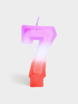 Цена за 10 шт. Свеча цифра для торта «7», 8×3.75×1 см