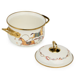 КАСТРЮЛЯ LEFARD ЭМАЛИРОВАННАЯ С КРЫШКОЙ, СЕРИЯ PASSAGE, 2,1Л, ДИА.16СМ ПОДХОДИТ ДЛЯ ИНДУК.ПЛИТ фото 3