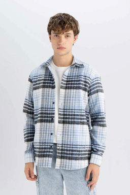 Рубашка Lumberjack с длинным рукавом в клетку стандартного кроя - Defacto фото 3