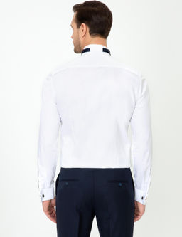 Beyaz Slim Fit Smokin G_mlek