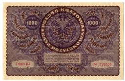 Банкнота 1000 марок 1919 года Польша