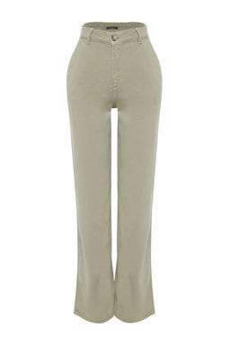 Bej More Sustainable %100 Tencel Dusuk Bel Wide Leg Jeans TWOSS23JE00219 - Trendyolmilla фото 25