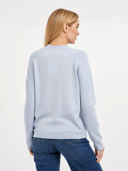 джемпер женский из шерсти с круглым вырезом - Glenfield фото 7