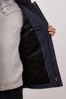 Lacivert Regular Erkek Mont TMNAW26MO00029 - Trendyolmilla фото 4