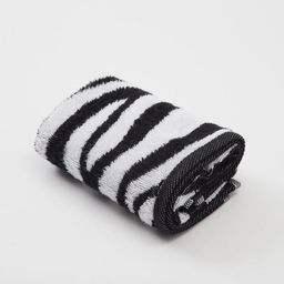 Полотенце махровое Этель ЧБ Зебра, пестроткань, 30х60 см  фото 2