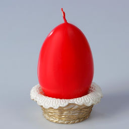 Декоративная свеча Пасхальное яйцо в лукошке - Simaland фото 3