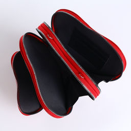 Сумка женская кросс-боди на молнии, красная