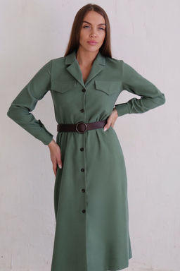 Платье-рубашка с английским воротником - Martichelli фото 326