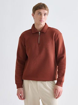 Polo Yaka Erkek Sweatshirt