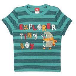 CRB wear/CWB 62539 Футболка ясельная, бирюзовый-темно-синий/Ex.Cherubino
