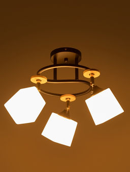 Люстра XA1634B/3, 3×60 Вт, E27, чёрная