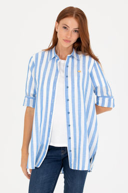 Женская рубашка Saks с длинным рукавом Неожиданная скидка в корзине - U.s. polo assn фото 10