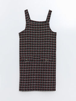 Kare Yaka T?vit K?z ?ocuk Elbise