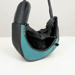 Сумка-переноска Слинг для животных, 37 х 20 см, голубая - Пижон фото 6