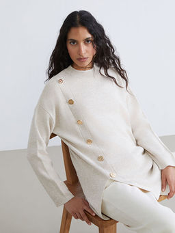 Bisiklet Yaka Kad?n Triko Tunik