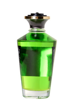 Масло массажное для тела Shunga Экзотический зеленый чай (Exotic Green Tea), разогревающее, 100мл.
