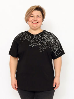 CRB wear / CSLW 60380-22 Футболка женская,черный/Ex.Cherubino