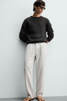 PANTAL?N REGULAR FIT 100% LYOCELL / Gris perla - Zara фото 6
