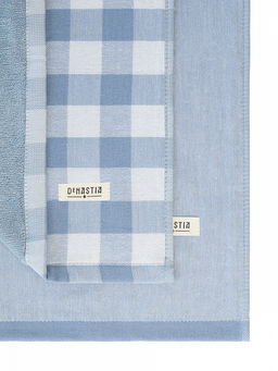 Набор кухонных полотенец 2шт 40x60 голубой хлопок