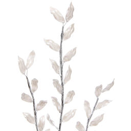 Цена за 2 шт. Ветка декоративная "Блеск камней" 63 см, Серебро