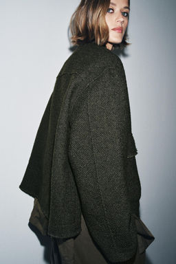 TEXTURED WOOL BLEND JACKET ZW COLLECTION - Zara фото 6