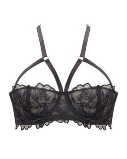 Бюстгальтер с отделкой из сетки с вышитым узором - Deseo фото 2
