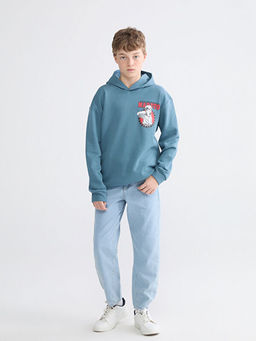 Kap??onlu Naruto Bask?l? Erkek ?ocuk Sweatshirt