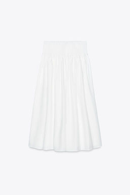 POPLIN MIDI SKIRT - Zara фото 5