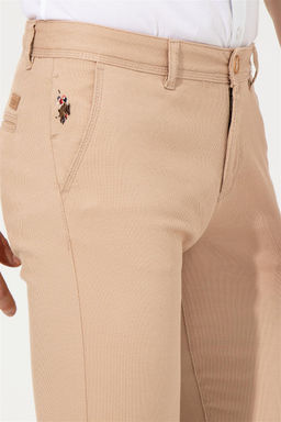 U. S. Polo Assn Мужские брюки песочного цвета из парусины - U.s. polo assn фото 12