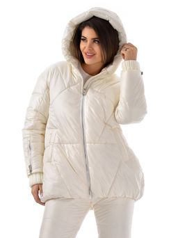 Зимняя куртка с вязанной отделкой - А+б коллекция фото 3