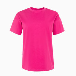 Футболка женская MINAKU: Oversize, фуксия, размер 46