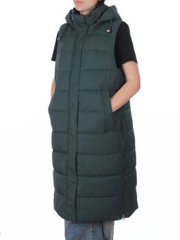 817 DK. GREEN Жилет утепленный зимний женский (150 гр. холлофайбер)