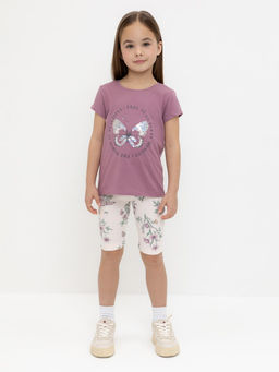 Crockid _ КР 400546/розовый,полевые бабочки к553 шорты (велосипедки) для дев  фото 5