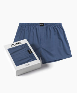 ATLANTIC MBT-003 Трусы боксеры Cotton индиго  фото 2