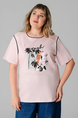 Арт. 31115 Футболка женская 50-58 (5 шт) Цвет:розовый - Калинка фото 12